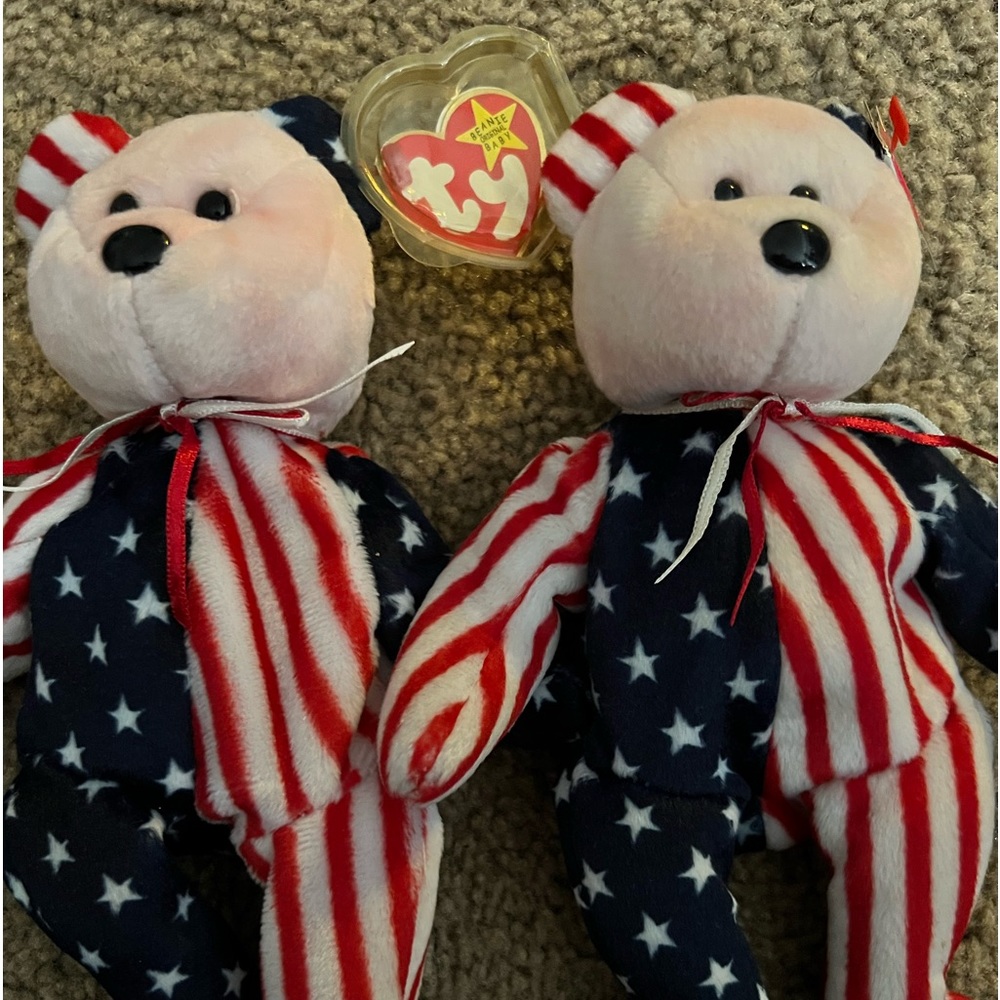 2 Ty Spangle Beanie Baby